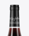 750ml Clear Glass Red Wine Bottle Mockup