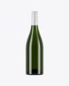 750ml Green Glass White Wine Bottle Mockup