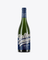 750ml Green Glass White Wine Bottle Mockup