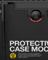 Protective Case Mockup - Front View (High Angle Shot)