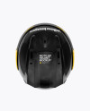 Moto GP Helmet Mockup - Top View