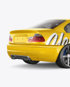 BMW M3 Mockup - Back Half Side View