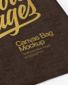 Canvas Bag Mockup - Top View (Half Side)