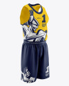 Basketball Kit Mockup - Half Side View