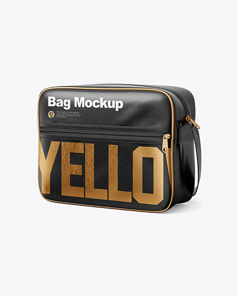 Shoulder Bag Mockup - Half Side View