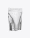 Metallic Stand-Up Pouch Mockup - Half Side View