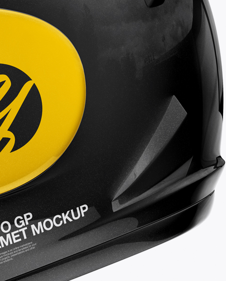 Moto GP Helmet Mockup - Side View