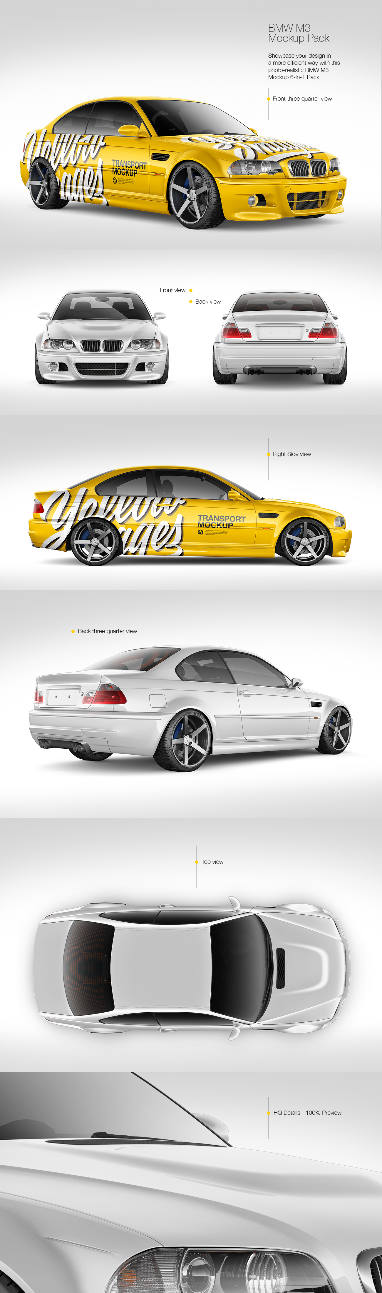 BMW M3 Mockup Pack