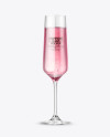 Pink Champagne Glass Mockup Pink Champagne Glass Mockup