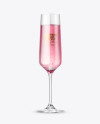 Pink Champagne Glass Mockup Pink Champagne Glass Mockup