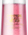 Pink Champagne Glass Mockup Pink Champagne Glass Mockup