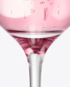 Pink Champagne Glass Mockup