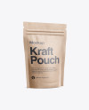 Kraft Stand-Up Pouch Mockup - Half Side View