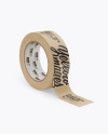 Kraft Duct Tape Mockup - Half Side View