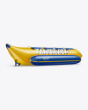 Glossy Banana Boat Mockup - Half Side View