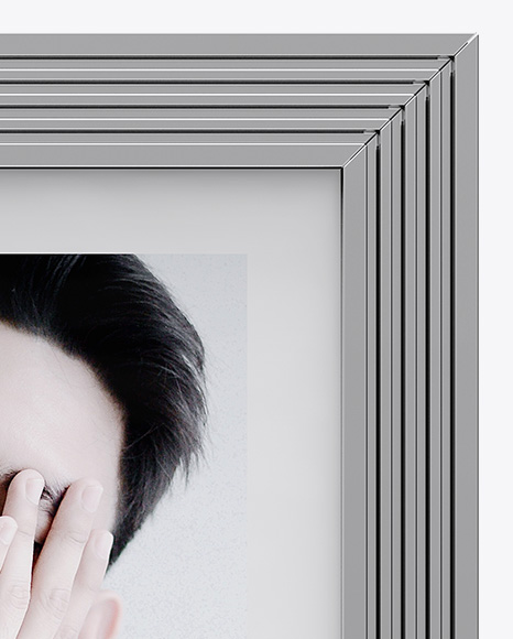 Metallic Photo Frame Mockup