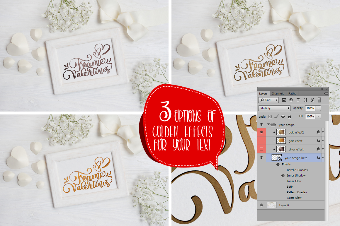 Valentine`s wooden frame mock up Valentine`s wooden frame mock up