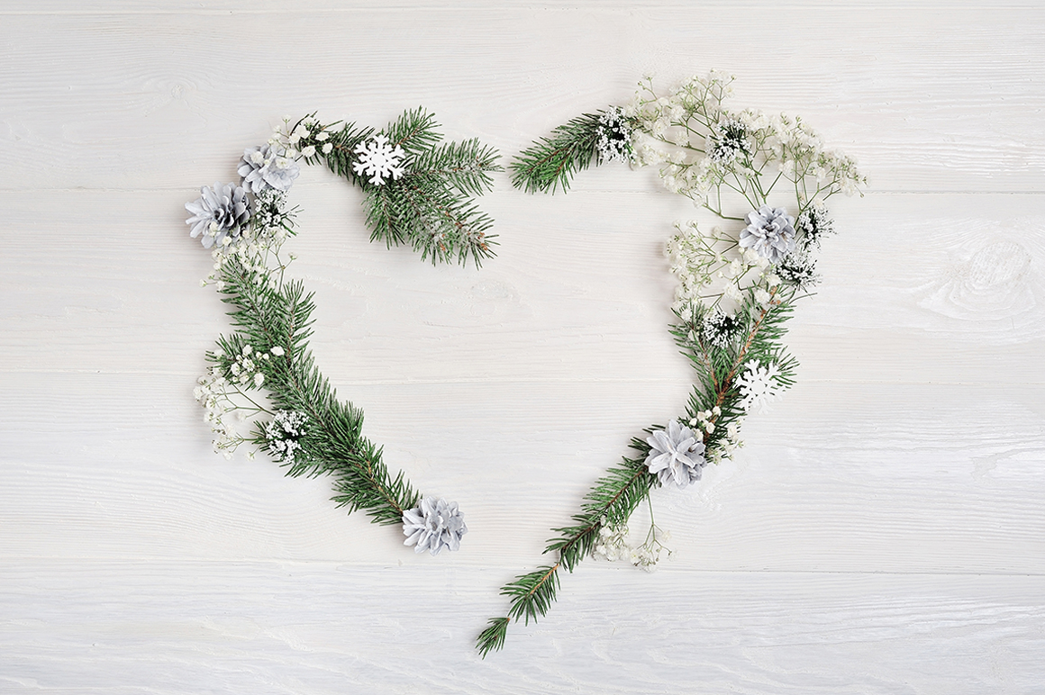 Christmas heart wreath Christmas heart wreath