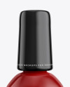 Glossy Nail Polish Bottle Mockup - Front View