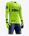 Men’s Full Soccer Goalkeeper Kit mockup (Hero Shot)