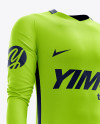 Men’s Full Soccer Goalkeeper Kit mockup (Hero Shot)