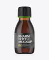 60ml Amber Glass Bottle Mockup