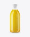 Orange Juice Plastic Bottle Mockup