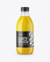 Orange Juice Plastic Bottle Mockup