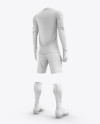 Men’s Full Soccer Goalkeeper Kit mockup (Hero Back Shot)