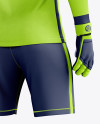 Men’s Full Soccer Goalkeeper Kit mockup (Hero Back Shot)