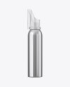 Nasal Shower Metallic Bottle Mockup