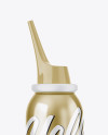 Nasal Shower Metallic Bottle Mockup