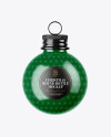 Glossy Christmas Bottle Mockup