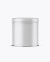 Matte Round Tin Box Mockup