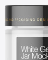 Clear Glass Jar With White Gel Mockup