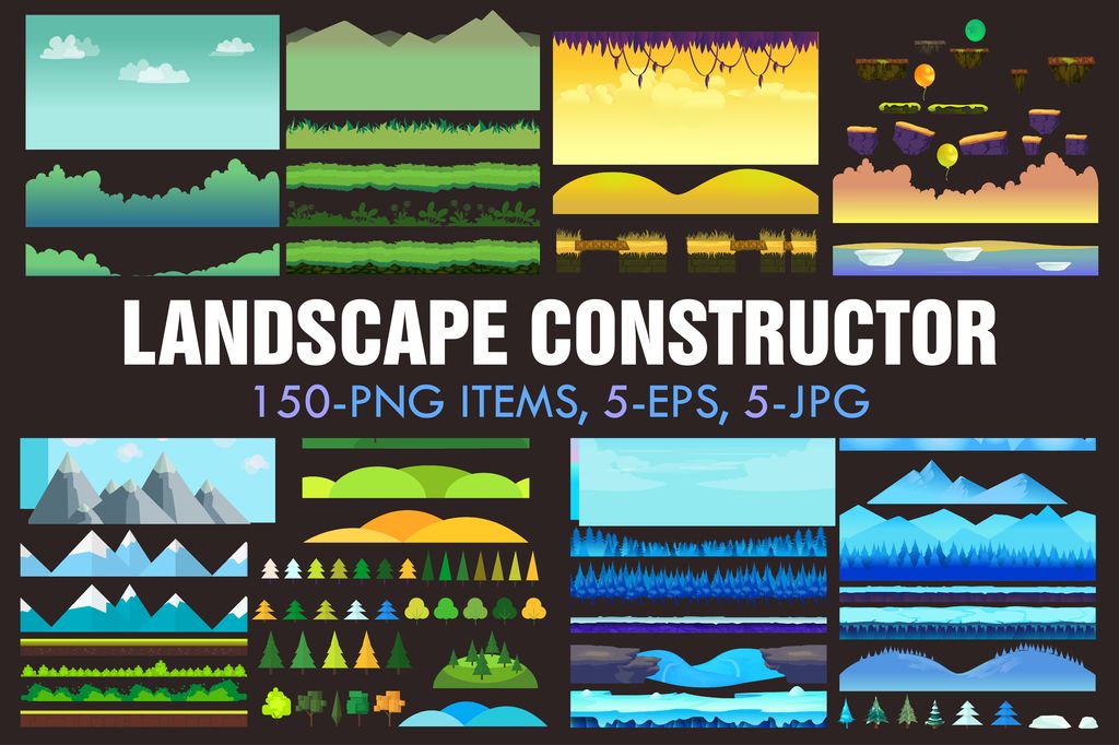 Landscape Constructor Vector