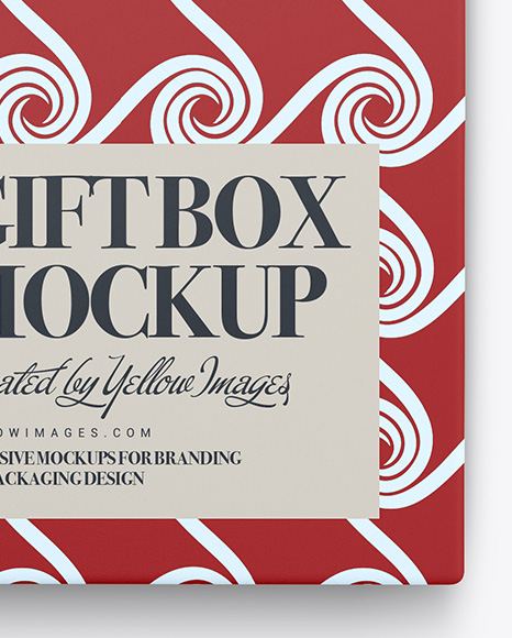 Gift Box Mockup - Top View