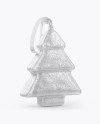 Сhristmas Chocolate Foil-Wrapped Tree Mockup - Half Side View