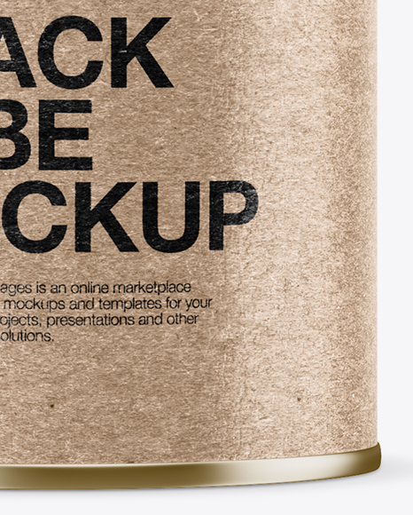 Kraft Paper Snack Tube Mockup