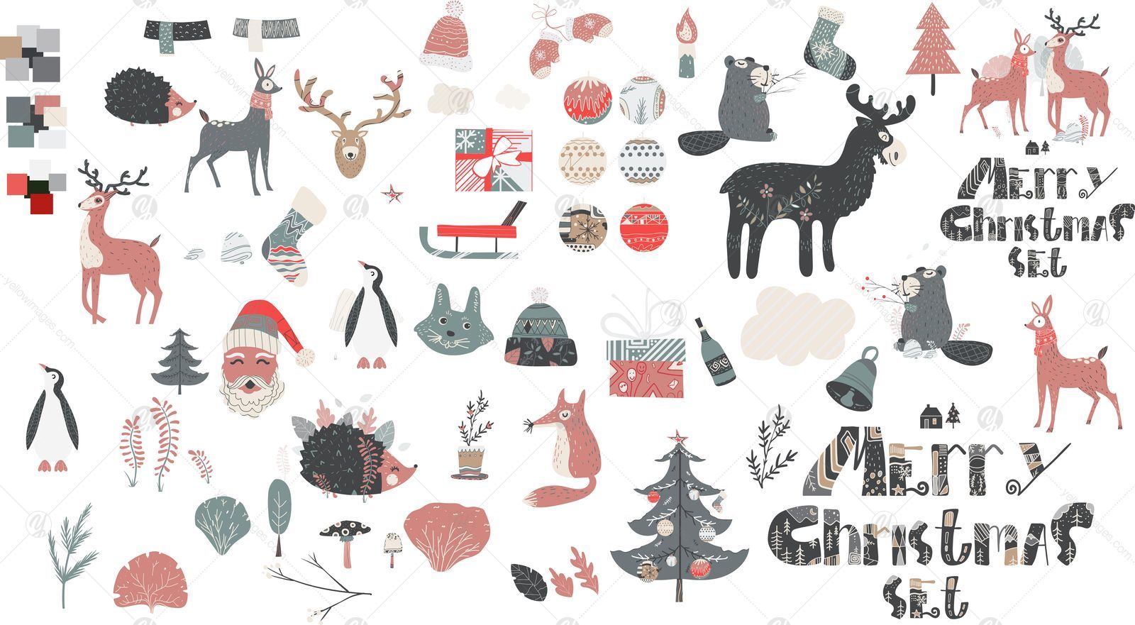 Cute Scandinavian Christmas Set Cute Scandinavian Christmas Set
