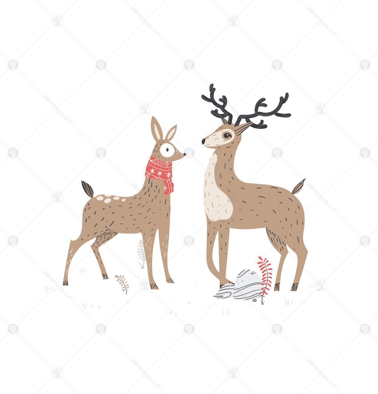 Cute Scandinavian Christmas Set Cute Scandinavian Christmas Set