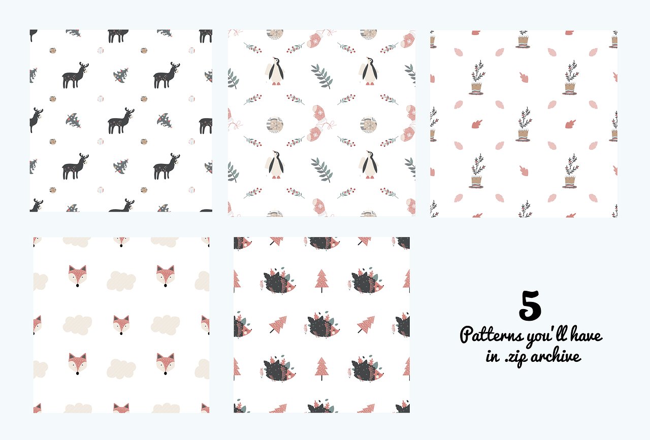 Cute Scandinavian Christmas Set Cute Scandinavian Christmas Set
