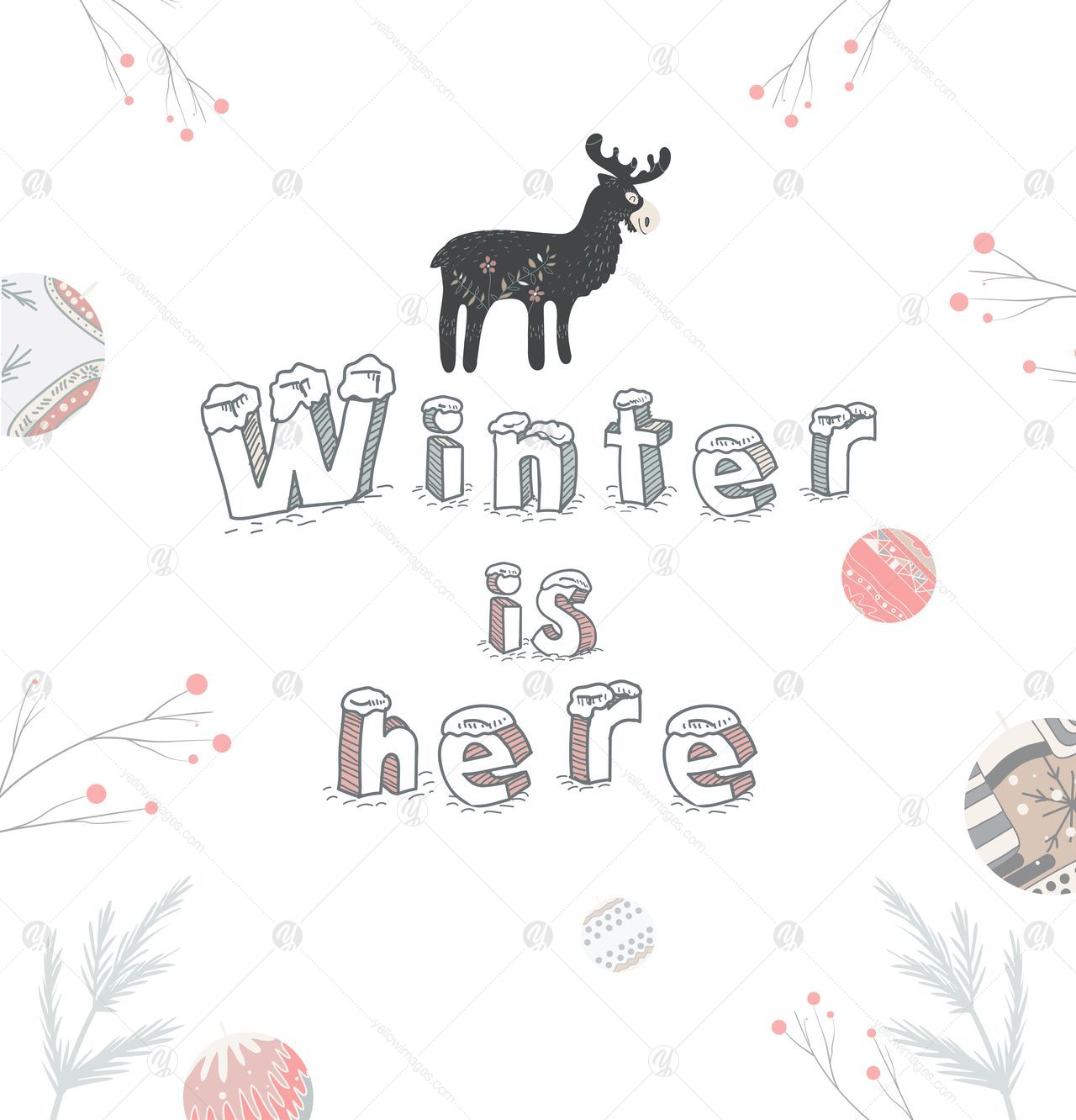 Cute Scandinavian Christmas Set Cute Scandinavian Christmas Set