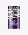 Matte Textured Snack Tube Mockup