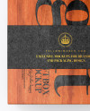 Two Wooden Boxes with Label Mockup - Top View Two Wooden Boxes with Label Mockup - Top View
