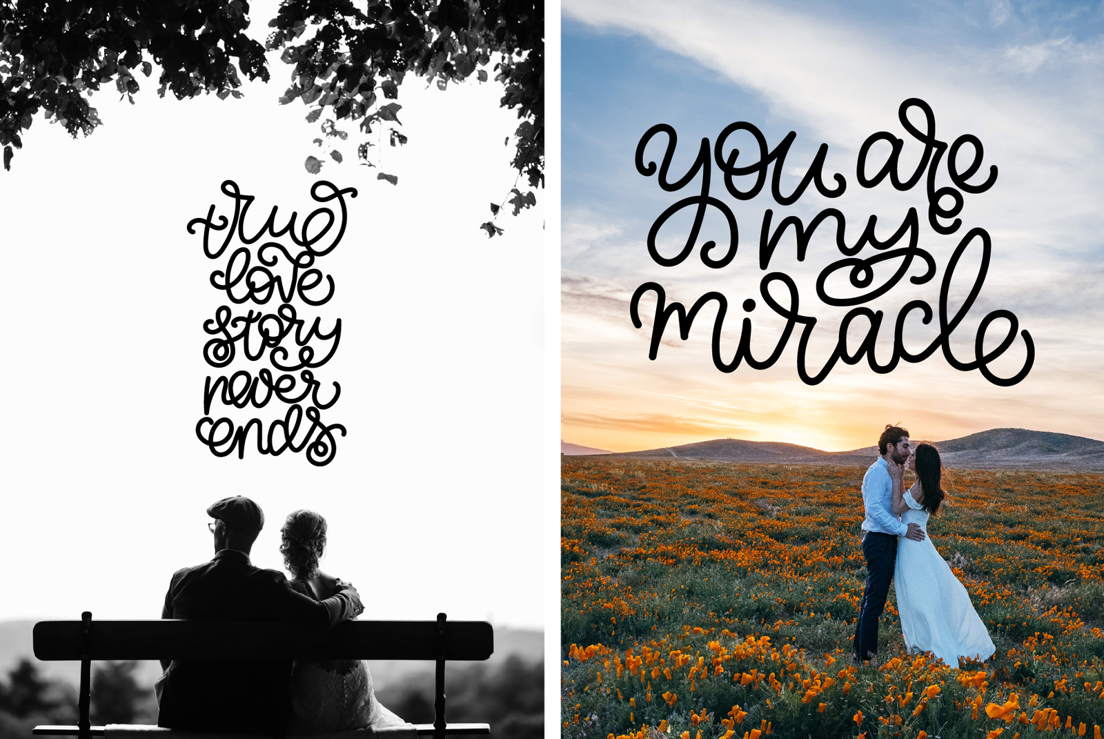 Love Lettering - an elegant set Love Lettering - an elegant set