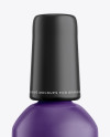 Matte Nail Polish Bottle Mockup - Front View