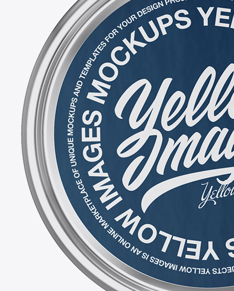 5oz Can Mockup - Front & Top Views