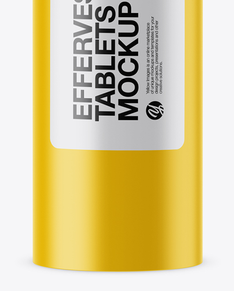 Matte Effervescent Tablets Bottle Mockup