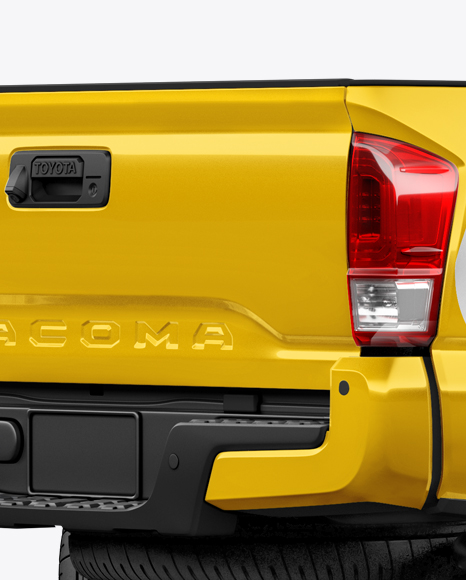 Toyota Tacoma TRD Off-Road 2016 Mockup - Back Half Side View